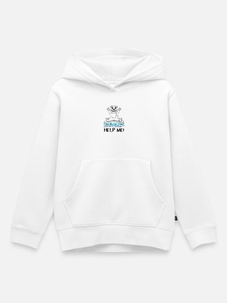 Klimaschutz Klima - Kinder Premium Organic Hoodie - Weiß