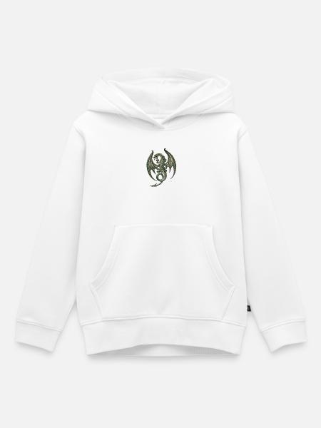 Wunderbarer eleganter Drache - Kinder Premium Organic Hoodie - Weiß