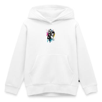 sprayer gorille d’art de rue cool dans le style graffiti - Sweat Premium à capuche enfant bio - blanc - Devant - AI Model Kid Female (0cm)