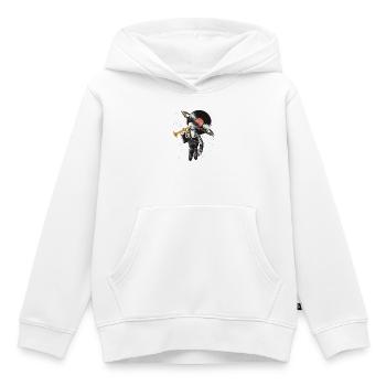 Space DJ Alien Kunsthandwerk - Kinder Premium Organic Hoodie - Weiß - Vorne - AI Model Kid Female (0cm)