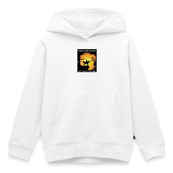 Reitersprüche Reiten Sonnenuntergang Reiter Pferd - Kinder Premium Organic Hoodie - Weiß - Vorne - AI Model Kid Female (0cm)