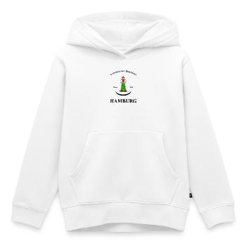 Hamburg Wahrzeichen Leuchtfeuer Bunthaus - Kinder Premium Organic Hoodie - Weiß - Vorne - AI Model Kid Female (0cm)