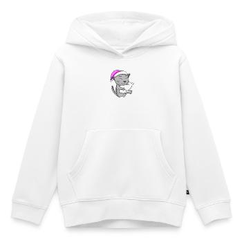 Ägyptische Mau - Kinder Premium Organic Hoodie - Weiß - Vorne - AI Model Kid Female (0cm)