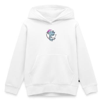 Maus mit Kissen und Schlafmütze - Kinder Premium Organic Hoodie - Weiß - Vorne - AI Model Kid Female (0cm)