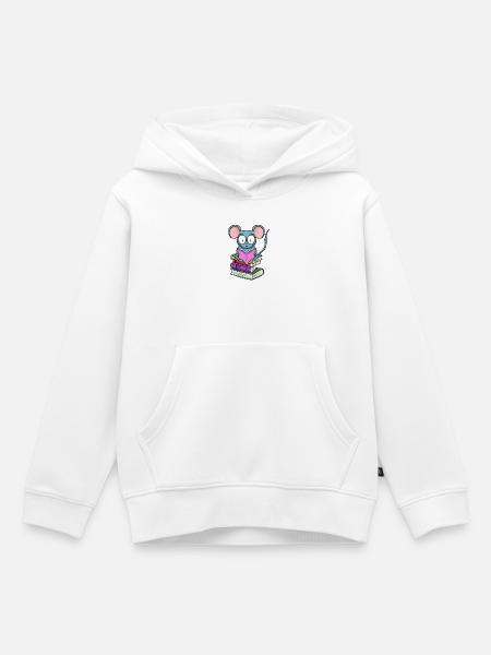 Lesen Buch Bücher Leser Geschenk - Kinder Premium Organic Hoodie - Weiß