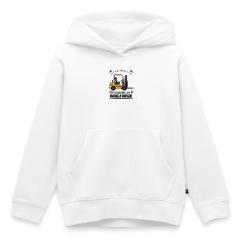 Staplerfahrer Gabelstapler Lager Logistik - Kinder Premium Organic Hoodie - Weiß - Vorne - AI Model Kid Female (0cm)