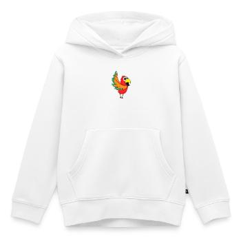 Papagei Dschungel - Kinder Premium Organic Hoodie - Weiß - Vorne - AI Model Kid Female (0cm)