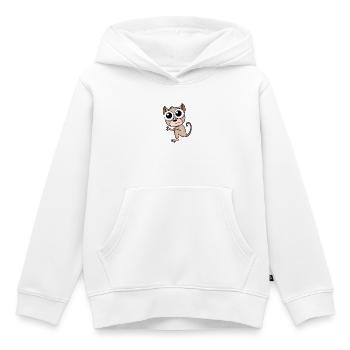 Tarsier Goblin Lemurs - Kids Premium Organic Hoodie - white - Front - AI Model Kid Female (0cm)