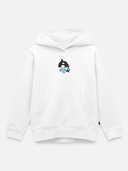 Schwertwal - Kinder Premium Organic Hoodie - Weiß