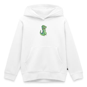 Dino Zahnlücke Kleinkind Milchzahn - Kinder Premium Organic Hoodie - Weiß - Vorne - AI Model Kid Female (0cm)