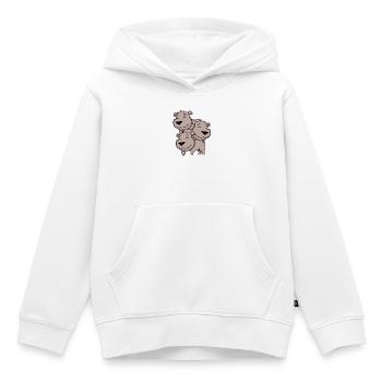 Niedliche Bären - Bär - Kinder Premium Organic Hoodie - Weiß - Vorne - AI Model Kid Female (0cm)