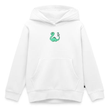 Dinosaur with baby dinosaur - Kids Premium Organic Hoodie - white - Front - AI Model Kid Female (0cm)