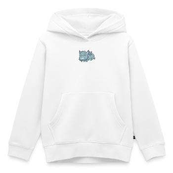 Bat with Baby Bat - Family - Kids Premium Organic Hoodie - white - Front - AI Model Kid Female (0cm)