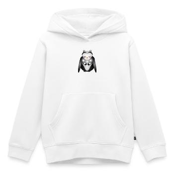 niedliche verträumte Eule - Kinder Premium Organic Hoodie - Weiß - Vorne - AI Model Kid Female (0cm)