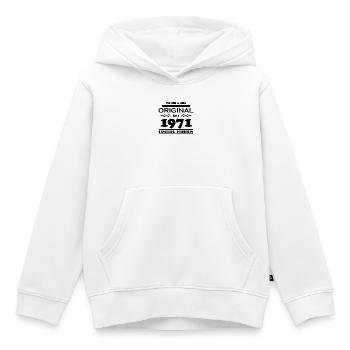 1971 - Baujahr 1971 - Jahrgang 1971 - Kinder Premium Organic Hoodie - Weiß - Vorne - AI Model Kid Female (0cm)