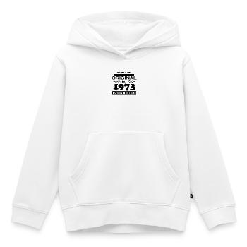 1973 - Baujahr 1973 - Jahrgang 1973 - Kinder Premium Organic Hoodie - Weiß - Vorne - AI Model Kid Female (0cm)