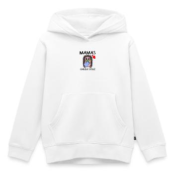 Baby Geburt Schwanger Babyspruch - Kinder Premium Organic Hoodie - Weiß - Vorne - AI Model Kid Female (0cm)