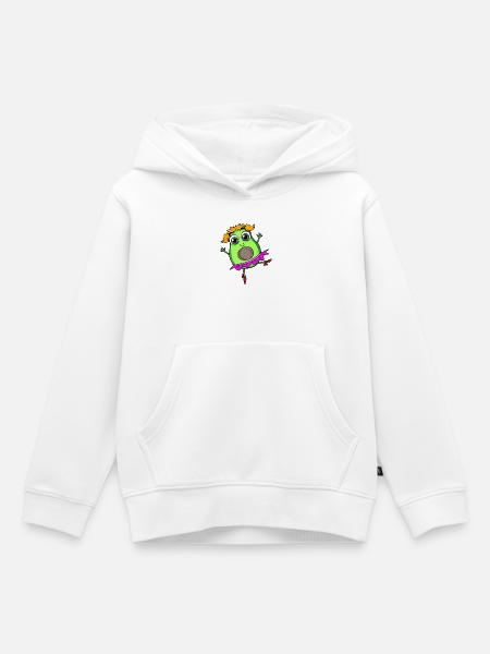 Avocado Tanz Tanzen - Kinder Premium Organic Hoodie - Weiß