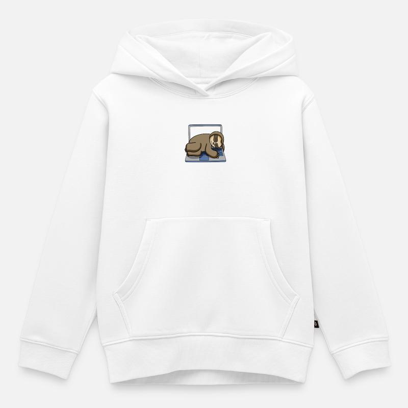 Computer Nerd Programmierer Geschenk - Kinder Premium Organic Hoodie - Weiß