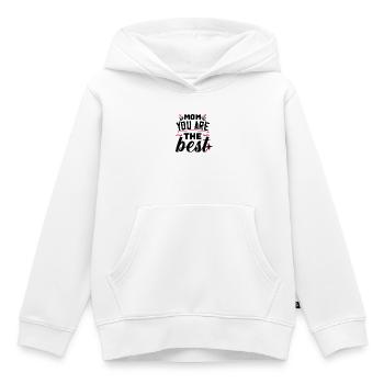 Fête des mères, fête des mères, fête des mères, fête des mères - Sweat Premium à capuche enfant bio - blanc - Devant - AI Model Kid Female (0cm)