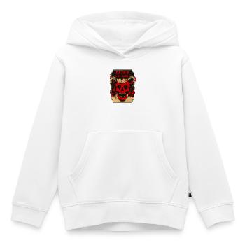 Satan ist mein Vater - Kinder Premium Organic Hoodie - Weiß - Vorne - AI Model Kid Female (0cm)
