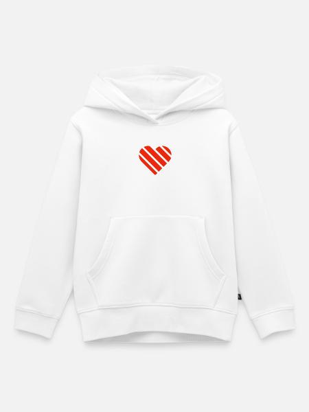 Valentinstag, Valentinstag, Valentinstag - Kinder Premium Organic Hoodie - Weiß