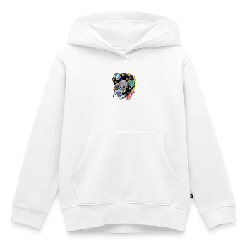 Astronaut im Weltall - Kinder Premium Organic Hoodie - Weiß - Vorne - AI Model Kid Female (0cm)