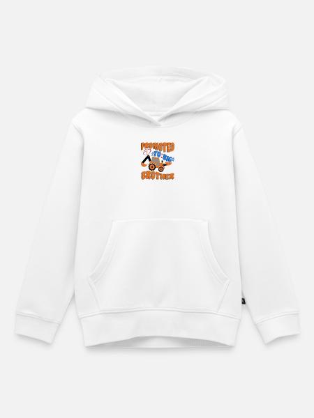 Zum großen Bruder befördert - Kinder Premium Organic Hoodie - Weiß
