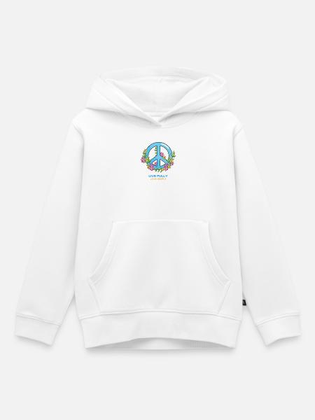 Lebe die tiefe Liebe - Kinder Premium Organic Hoodie - Weiß