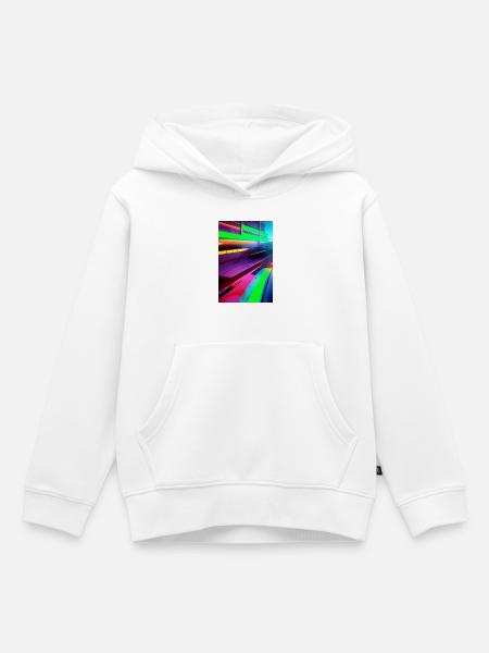 Muster und Formen - Kinder Premium Organic Hoodie - Weiß