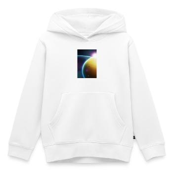 Weltall, Planeten - Kinder Premium Organic Hoodie - Weiß - Vorne - AI Model Kid Female (0cm)