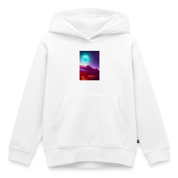 Weltall, Planeten - Kinder Premium Organic Hoodie - Weiß - Vorne - AI Model Kid Female (0cm)