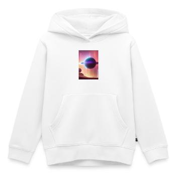 Weltall, Planeten - Kinder Premium Organic Hoodie - Weiß - Vorne - AI Model Kid Female (0cm)