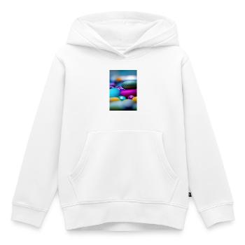 Bunte Steine - Kinder Premium Organic Hoodie - Weiß - Vorne - AI Model Kid Female (0cm)