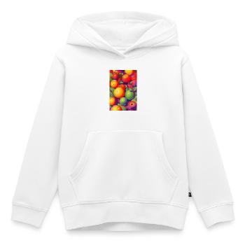 Früchte - Kinder Premium Organic Hoodie - Weiß - Vorne - AI Model Kid Female (0cm)