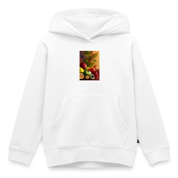 Früchte - Kinder Premium Organic Hoodie - Weiß - Vorne - AI Model Kid Female (0cm)
