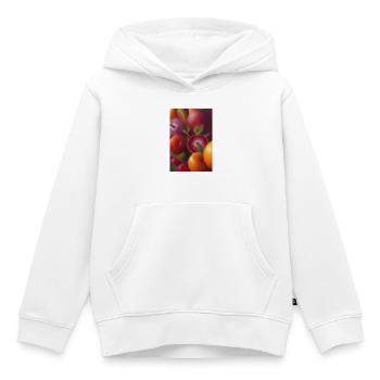 Früchte - Kinder Premium Organic Hoodie - Weiß - Vorne - AI Model Kid Female (0cm)