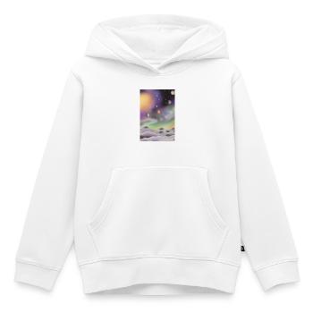Weltall und Planeten - Kinder Premium Organic Hoodie - Weiß - Vorne - AI Model Kid Female (0cm)
