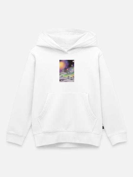 Weltall und Planeten - Kinder Premium Organic Hoodie - Weiß