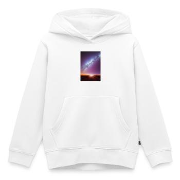 Weltall und Planeten - Kinder Premium Organic Hoodie - Weiß - Vorne - AI Model Kid Female (0cm)