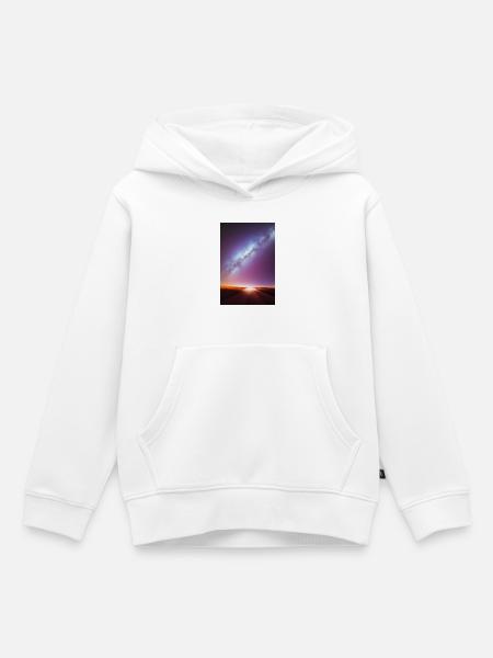 Weltall und Planeten - Kinder Premium Organic Hoodie - Weiß