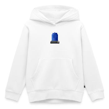 Pixel art de la sirène de lumière bleue - Sweat Premium à capuche enfant bio - blanc - Devant - AI Model Kid Female (0cm)