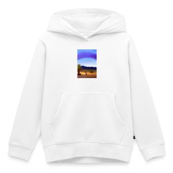 Arabian Desert - Kids Premium Organic Hoodie - white - Front - AI Model Kid Female (0cm)