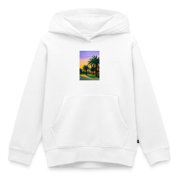 Arabian Desert - Kids Premium Organic Hoodie - white - Front - AI Model Kid Female (0cm)