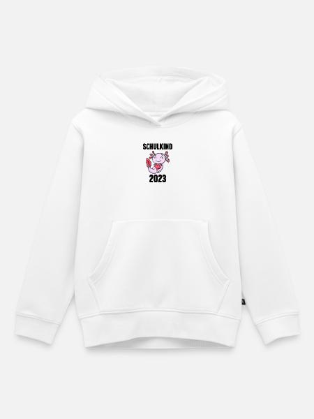 Schuldkind Einschulung 2023 - Kinder Premium Organic Hoodie - Weiß