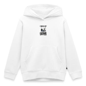 Home Office Vermissen Humor Lustig - Kinder Premium Organic Hoodie - Weiß - Vorne - AI Model Kid Female (0cm)