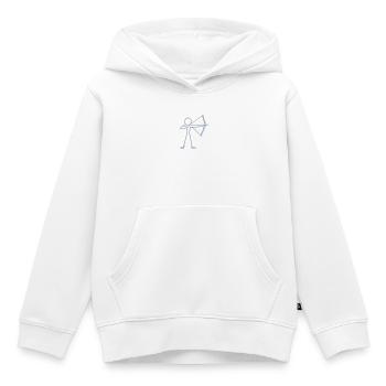Archer à l’arc à l’arc à l’arc - Sweat Premium à capuche enfant bio - blanc - Devant - AI Model Kid Female (0cm)