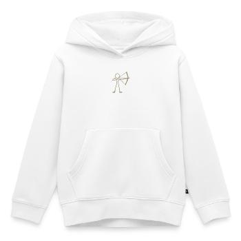 Archer à l’arc à l’arc à l’arc - Sweat Premium à capuche enfant bio - blanc - Devant - AI Model Kid Female (0cm)