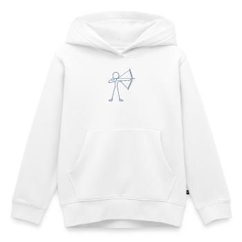 Archer à l’arc à l’arc à l’arc - Sweat Premium à capuche enfant bio - blanc - Devant - AI Model Kid Female (0cm)
