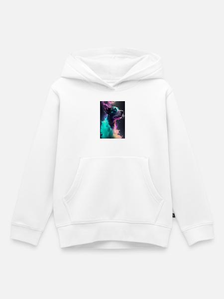 Süßer Hund - Kinder Premium Organic Hoodie - Weiß